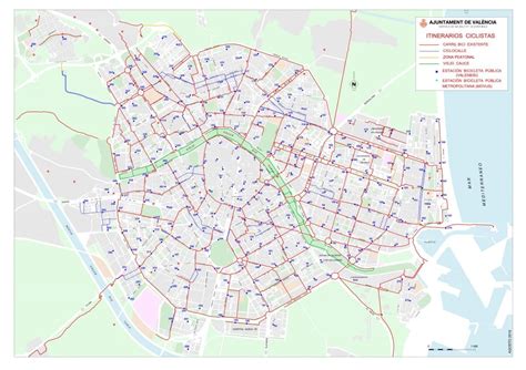 Carril Bici Valencia. Mapa y Normas de Circulación